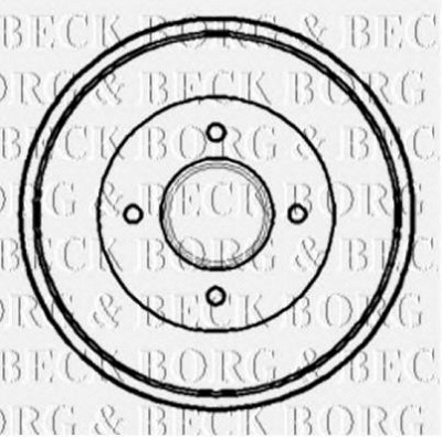 BORG & BECK bbr7081 -  Тормозной барабан